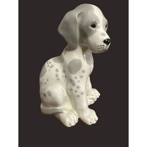 Vintage Porcelain Lomonosov Dalmatian Figurine No. 2803 Made In USSR Russia